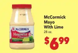 Vallarta Supermarkets McCormick Mayo With Lime offer