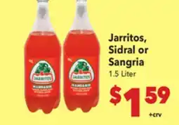 Vallarta Supermarkets Jarritos, Sidral or Sangria offer