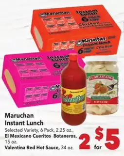 Vallarta Supermarkets Maruchan Instant Lunch offer