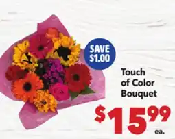 Vallarta Supermarkets Touch of Color Bouquet offer