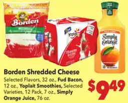 Vallarta Supermarkets Borden Shredded Cheese offer