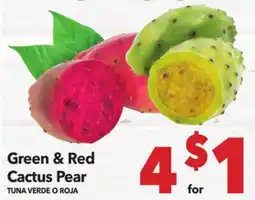 Vallarta Supermarkets Green & Red Cactus Pear / TUNA VERDE O ROJA offer