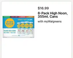 Walgreens 8-Pack High Noon, 355ml. Cans offer