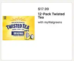 Walgreens 12-Pack Twisted Tea offer