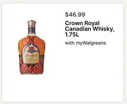 Walgreens Crown Royal Canadian Whisky offer