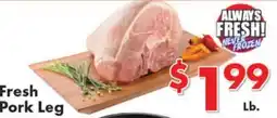 Valley Marketplace Fresh Pork Leg offer