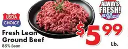 Valley Marketplace Fresh Lean Ground Beef offer