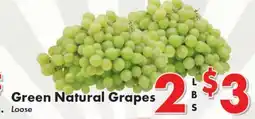Valley Marketplace Green Natural Grapes offer