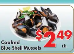 Valley Marketplace Cooked Blue Shell Mussels offer