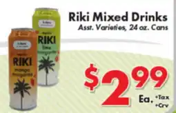 Valley Marketplace Riki Mixed Drinks offer