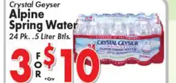 Valley Marketplace Crystal Geyser Alpine Spring Water offer