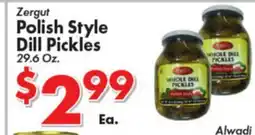 Valley Marketplace Zergut Polish Style Dill Pickles offer
