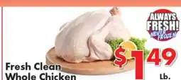 Valley Marketplace Fresh Clean Whole Chicken offer