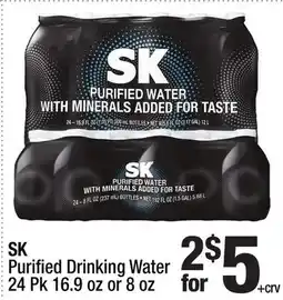 Super King Markets SK Purified Drinking Water offer