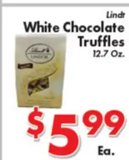 Valley Marketplace Lindt White Chocolate Truffles offer