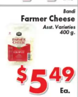 Valley Marketplace Bandi Farmer Cheese offer