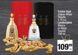Super King Markets Casino Azul Jaguar Añejo Tequila 1.75 Ltr., Lamborghini Blanco or Añejo Tequila offer