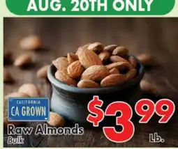 Valley Marketplace Raw Almonds offer