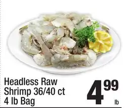 Super King Markets Headless Raw Shrimp 36/40 ct offer