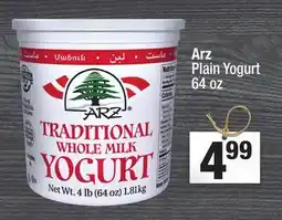 Super King Markets Arz Plain Yogurt offer