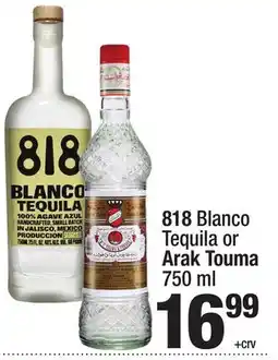 Super King Markets 818 Blanco Tequila or Arak Touma offer