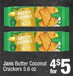 Super King Markets Jans Butter Coconut Crackers offer
