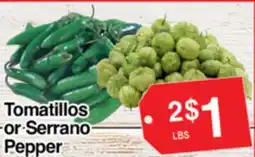Superior Grocers Tomatillos or Serrano Pepper offer