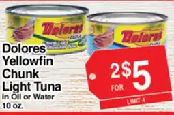 Superior Grocers Dolores Yellowfin Chunk Light Tuna offer