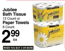 Superior Grocers Jubilee Bath Tissue or Paper Towels offer