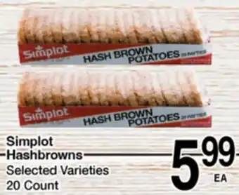 Superior Grocers Simplot Hashbrowns offer
