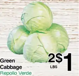 Superior Grocers Green Cabbage offer