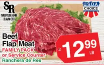 Superior Grocers Beef Flap Meat offer