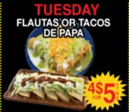 Superior Grocers FLAUTAS OR TACOS DE PAPA offer