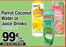 Superior Grocers Parrot Coconut Water or Juice Drinks offer