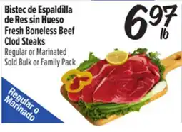 El Super Fresh Fresh Boneless Beef Clod Steaks offer