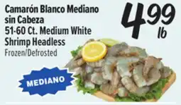 El Super Fresh Camarón Blanco Mediano sin Cabeza offer