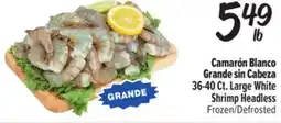El Super Fresh Camarón Blanco Grande sin Cabeza offer