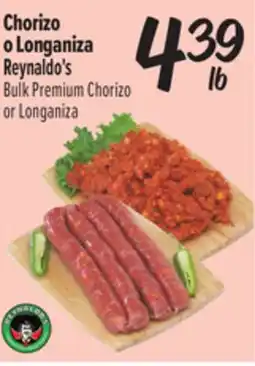 El Super Fresh Reynaldo's Bulk Premium Chorizo or Longaniza offer