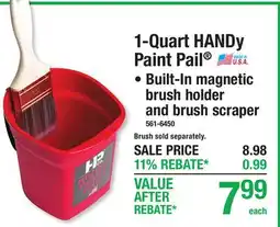 Menards 1-Quart HANDy Paint Pail offer