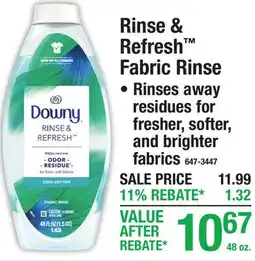 Menards Rinse & Refresh Fabric Rinse offer