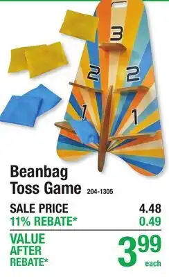 Menards Beanbag Toss Game offer