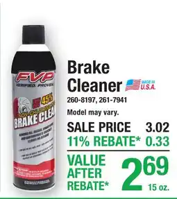 Menards Brake Cleaner offer