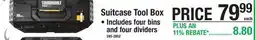Menards Suitcase Tool Box offer