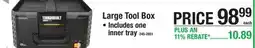 Menards Large Tool Box offer