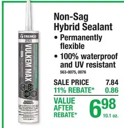 Menards Non-Sag Hybrid Sealant offer
