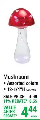 Menards Mushroom SOLAR ORNAMENTAL offer