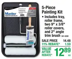 Menards 5-Piece Painting Kit offer