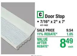 Menards Door Stop offer