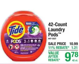 Menards 42-Count Laundry Pods offer