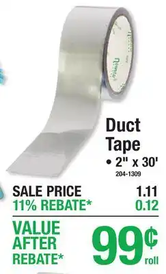 Menards Duct Tape, 2 x 30' offer